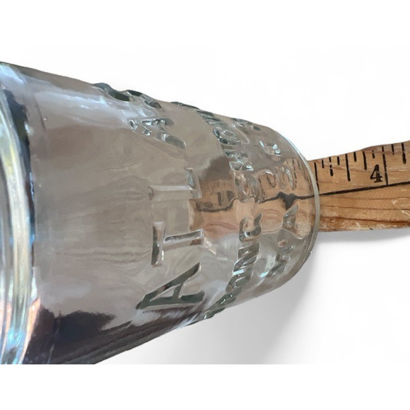 Vtg Glass Atlas Strong Shoulder Mason Jar Straight Side No Lid Clear Glass Retro - Picture 4 of 8
